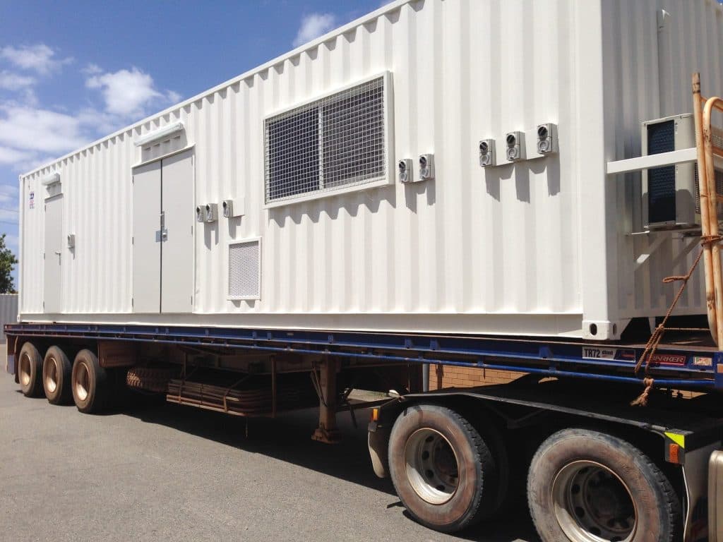 Modified shipping container by U-Move Perth