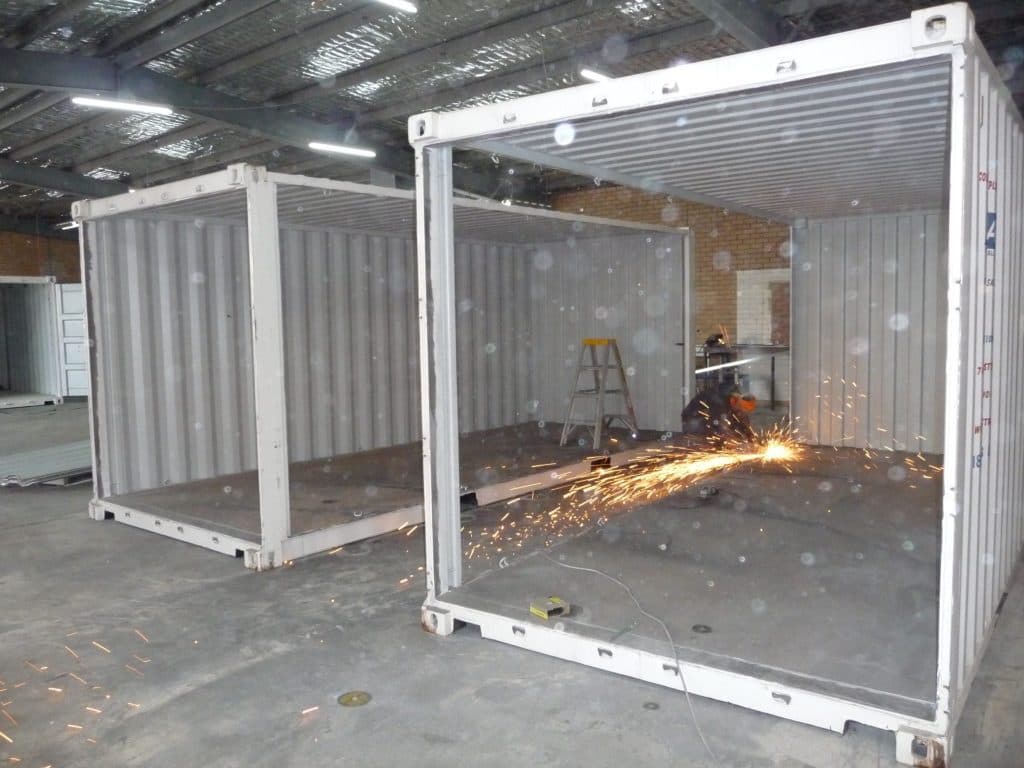 Container conversion for business use