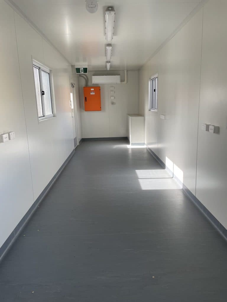 Container crib room for mining