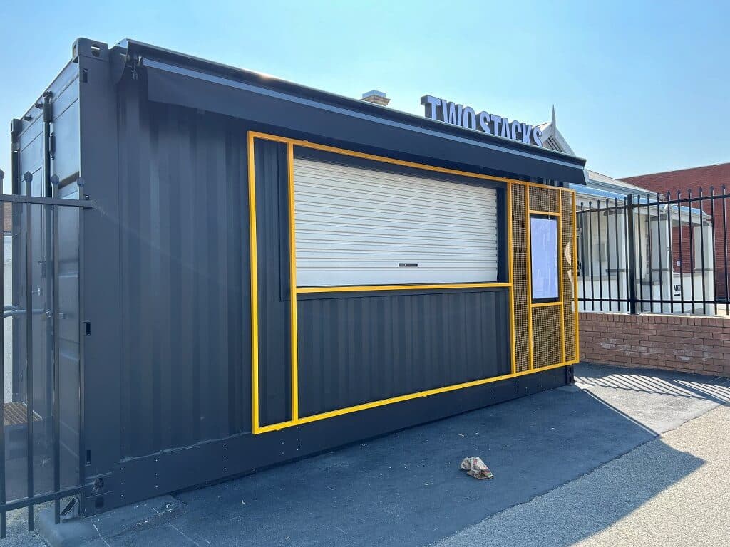 Shipping container cafe design